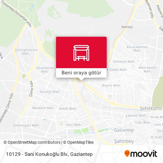 10129 - Sani Konukoğlu Blv. harita