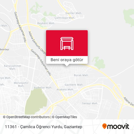 11361 - Çamlica Öğrenci Yurdu harita