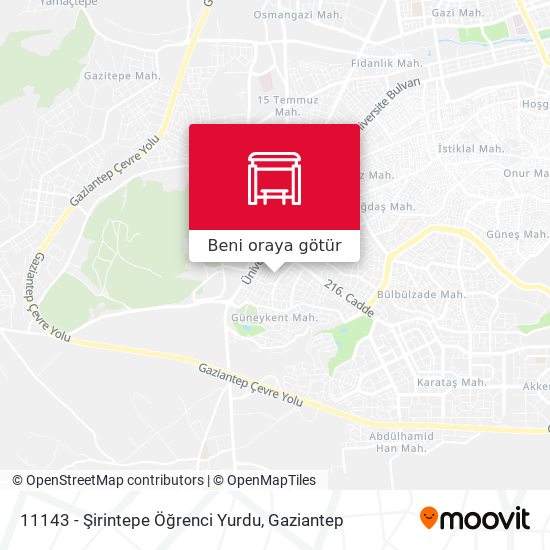 11143 - Şirintepe Öğrenci Yurdu harita