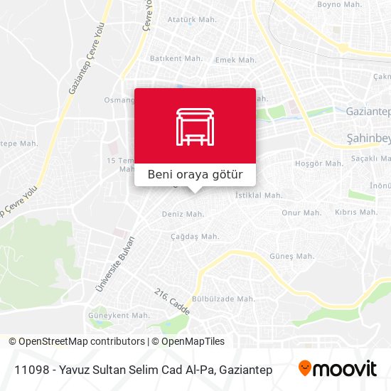 11098 - Yavuz Sultan Selim Cad Al-Pa harita