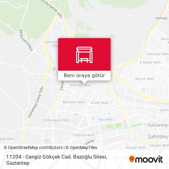 11204 - Cengiz Gökçek Cad. Bazoğlu Sitesi harita