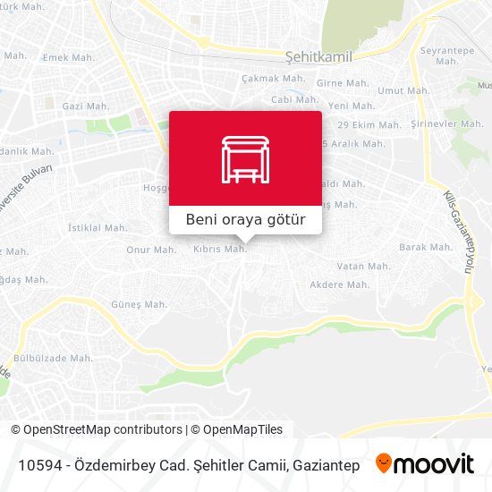 10594 - Özdemirbey Cad. Şehitler Camii harita