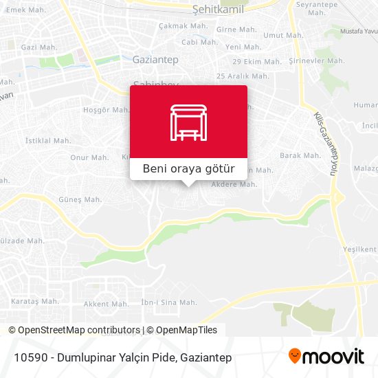 10590 - Dumlupinar Yalçin Pide harita