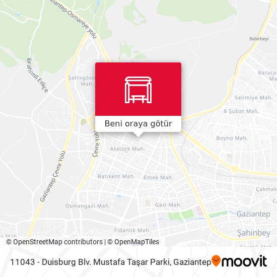 11043 - Duisburg Blv. Mustafa Taşar Parki harita