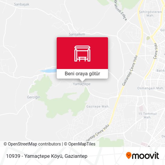 10939 - Yamaçtepe Köyü harita