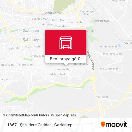 11867 - Şanlidere Caddesi harita