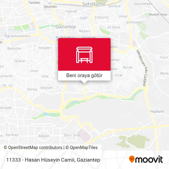 11333 - Hasan Hüseyin Camii durağı - Güzergahlar, Saatler ve Ücretler