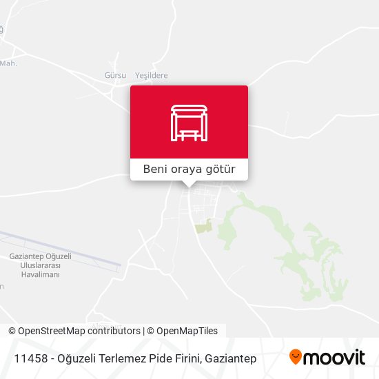 11458 - Oğuzeli Terlemez Pide Firini harita