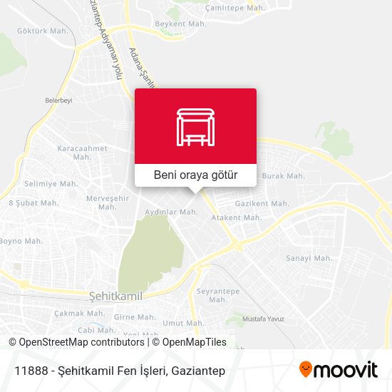 11888 - Şehitkamil Fen İşleri harita
