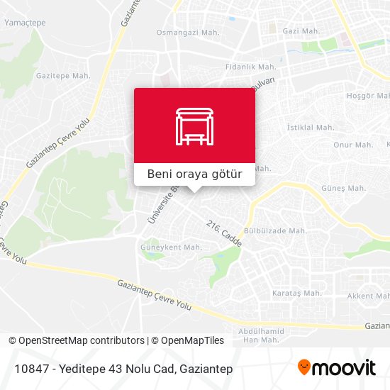 10847 - Yeditepe 43 Nolu Cad harita