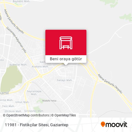 11981 - Fistikçilar Sitesi harita