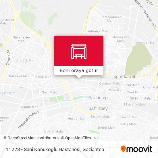 11228 - Sani Konukoğlu Hastanesi harita