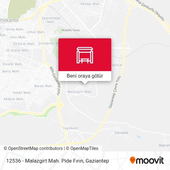 12536 - Malazgirt Mah. Pide Fırın harita