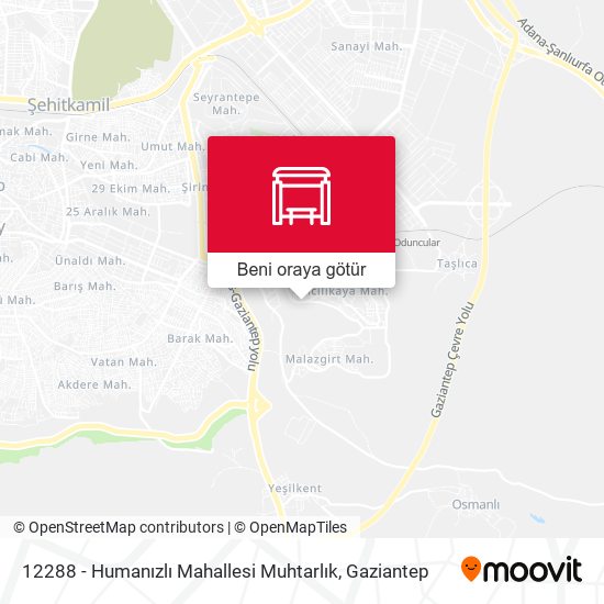 12288 - Humanızlı Mahallesi Muhtarlık harita