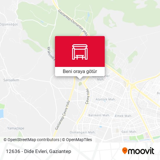 12636 - Dide Evleri harita