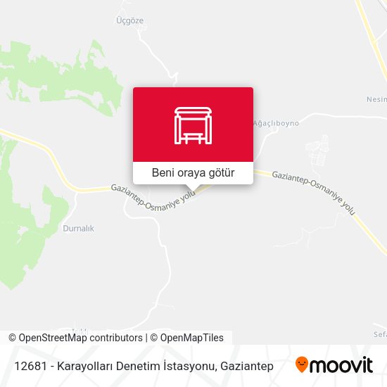 12681 - Karayolları Denetim İstasyonu harita