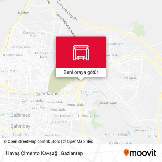 Havaş Çimento Kavşağı harita