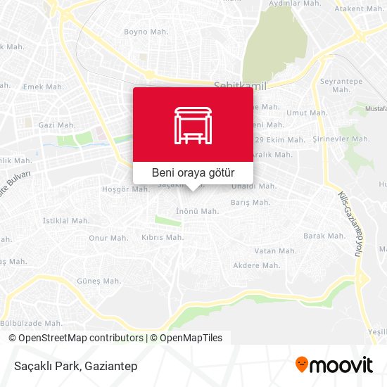 Saçaklı Park harita