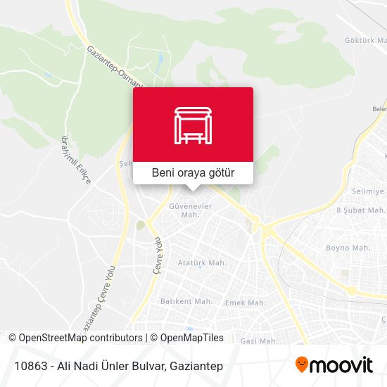 10863 - Ali Nadi Ünler Bulvar harita