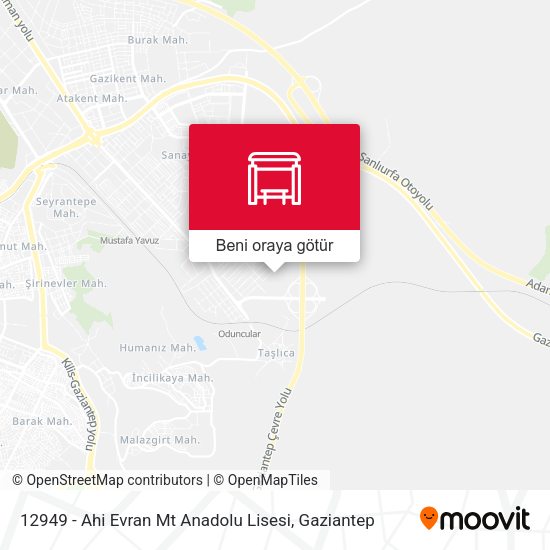 12949 - Ahi Evran Mt Anadolu Lisesi harita