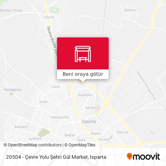 20504 - Çevre Yolu Şehri Gül Market harita