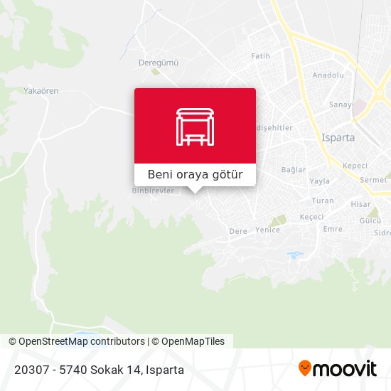 20307 - 5740 Sokak 14 harita