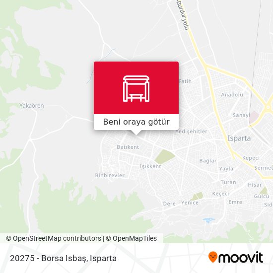 20275 - Borsa Isbaş harita