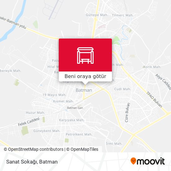 Sanat Sokağı harita