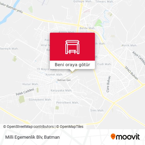 Milli Egemenlik Blv harita