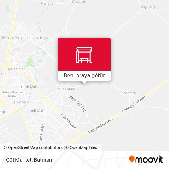 Çöl Market harita