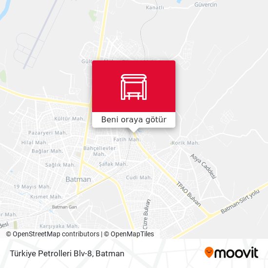 Türkiye Petrolleri Blv-8 harita