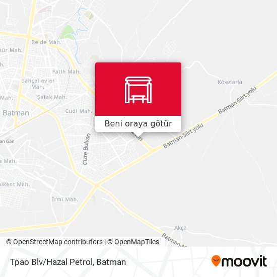 Tpao Blv/Hazal Petrol harita