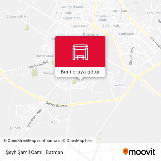 Şeyh Şamil Camii harita
