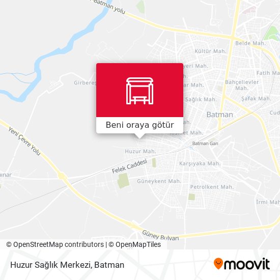 Huzur Sağlık Merkezi harita