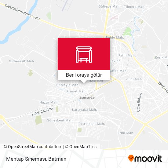 Mehtap Sineması harita