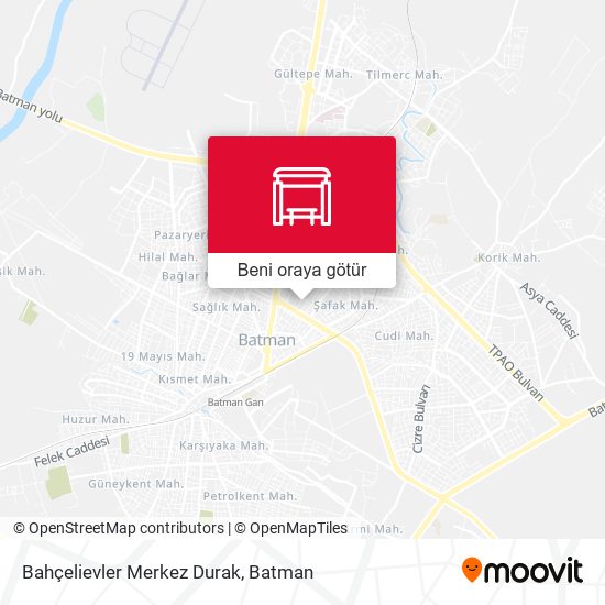 Bahçelievler Merkez Durak harita