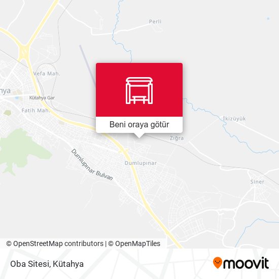 Oba Sitesi harita