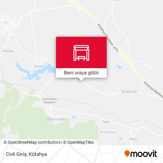 Civli Giriş harita