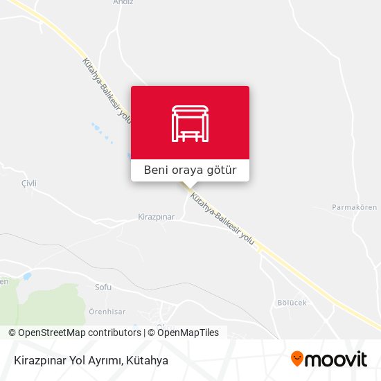 Kirazpınar Yol Ayrımı harita