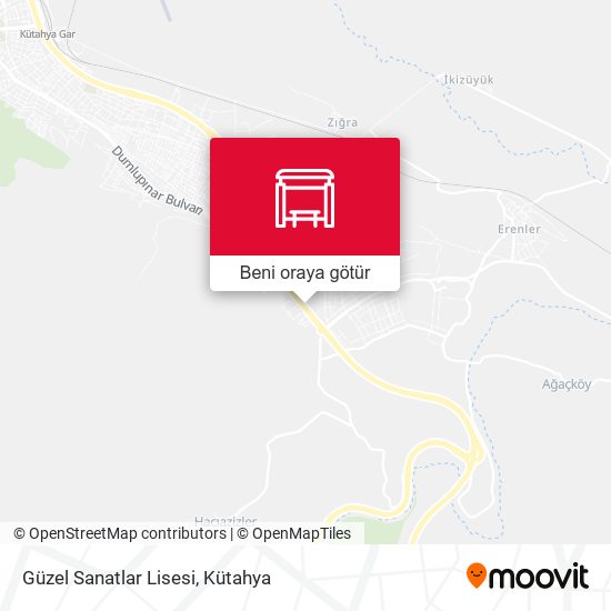 Güzel Sanatlar Lisesi harita