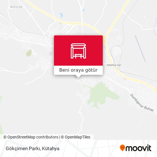 Gökçimen Parkı harita