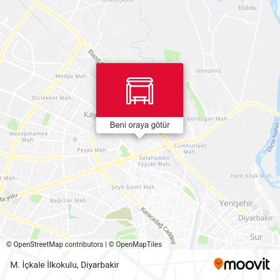 M. İçkale İlkokulu harita