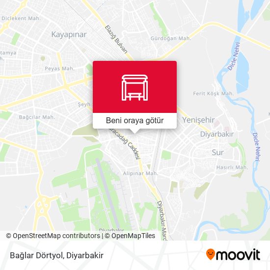 Bağlar Dörtyol harita