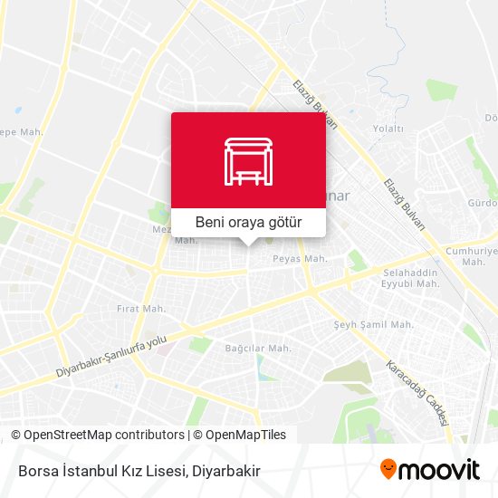 Borsa İstanbul Kız Lisesi harita
