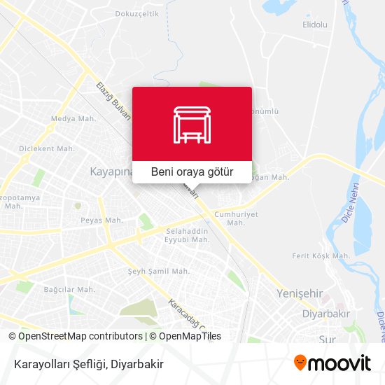 Karayolları Şefliği harita