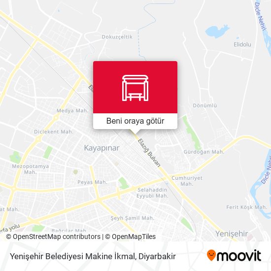 Yenişehir Belediyesi Makine İkmal harita
