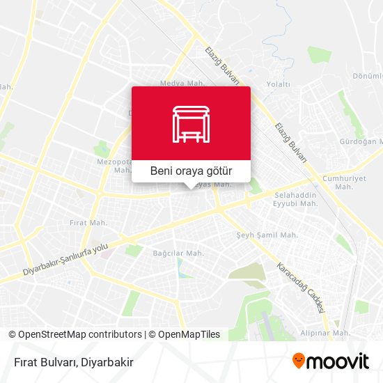 Fırat Bulvarı harita