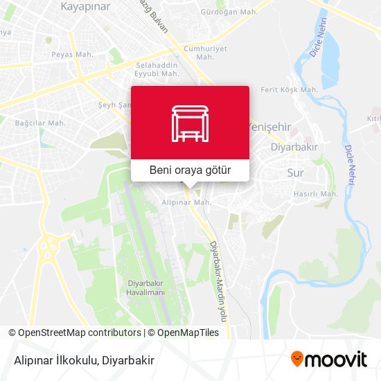 Alipınar İlkokulu harita