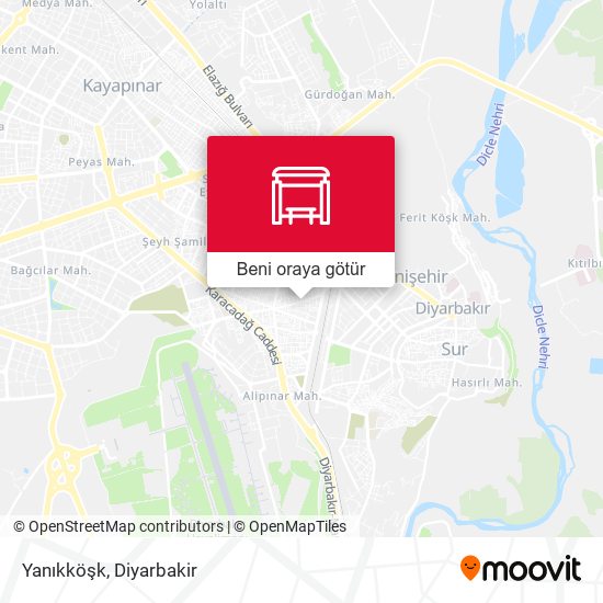Yanıkköşk harita