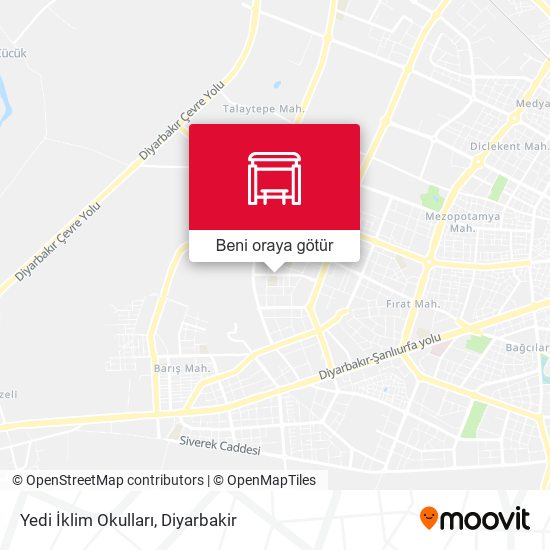 Yedi İklim Okulları harita